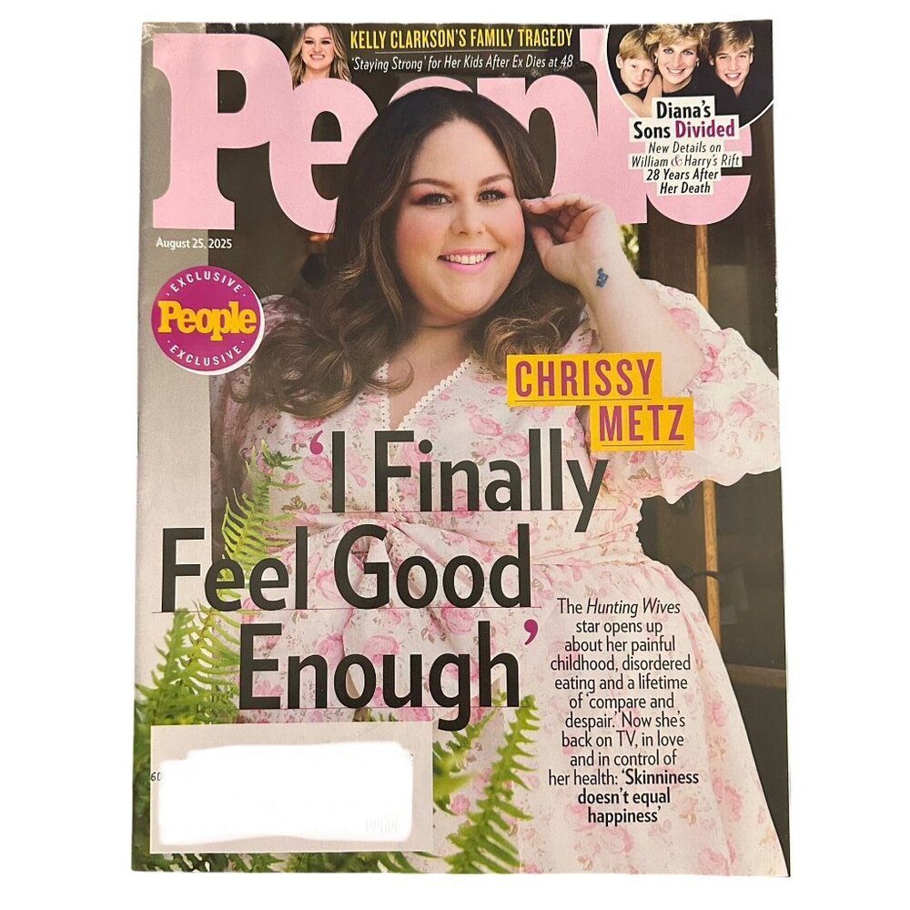People Magazine August 25 2025 Chrisy Metz Princess Diana Sons Divided